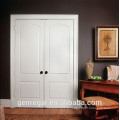 Porte de luxe double classique en bois blanc